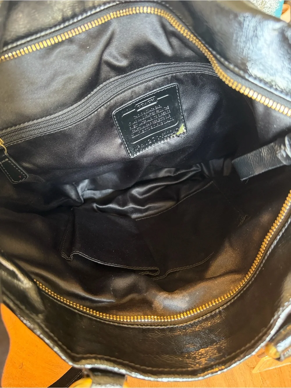 Coach Rare Archival Y2K Poppy Daisy Liquid Glass Patent‎ Shoulder Bag VGUC